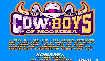 Wild West C.O.W.-Boys of Moo Mesa (World version EA) screen shot title